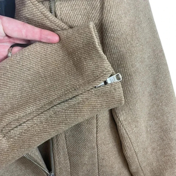 Avec les Filles Moto Twill Wool Blend Coat - Picture 8 of 15